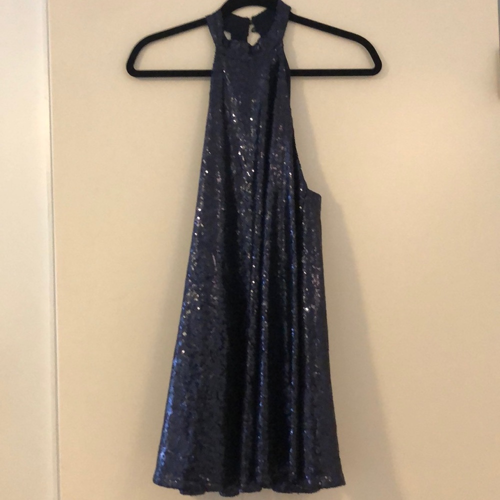 Navy sequin party dress worn once